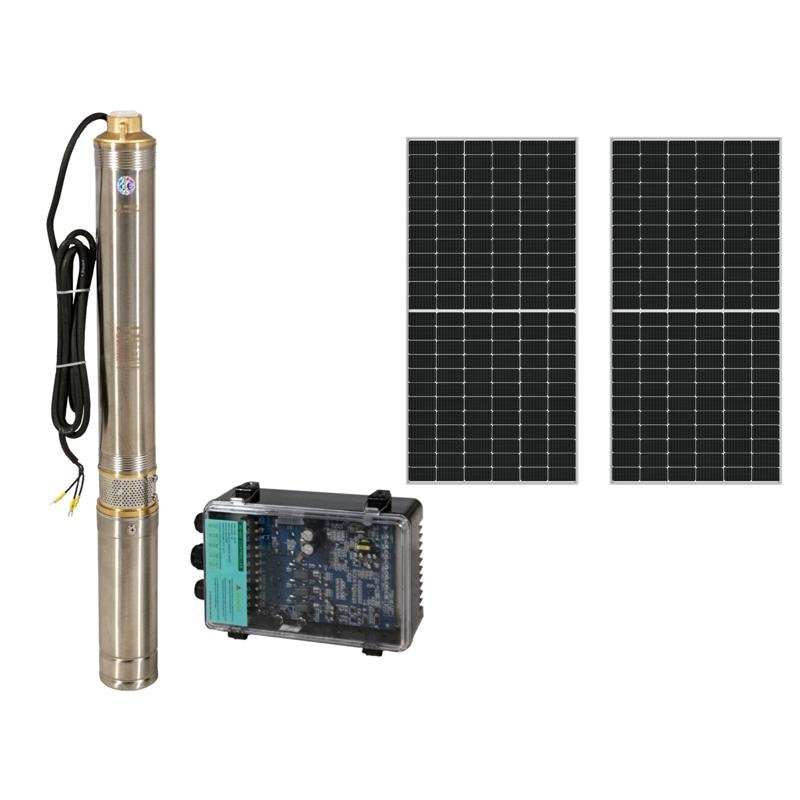 Pachet Pompa submersibila 1" Progarden 3TSC3.5-50-48/500, solar, 500W/48V, MPPT, 50m, 3.5mch, multietajata, apa curata + 2 x SP460M-72H Panou fotovoltaic - imagine 3