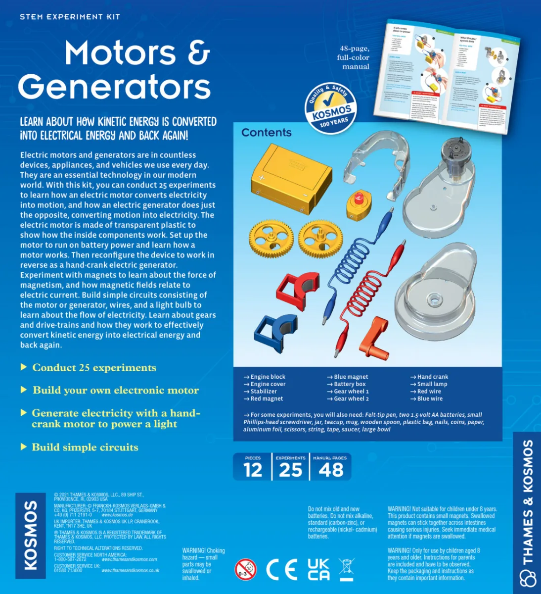 Kit STEM de construit motoare si generatoare, Thames & Kosmos - imagine 4