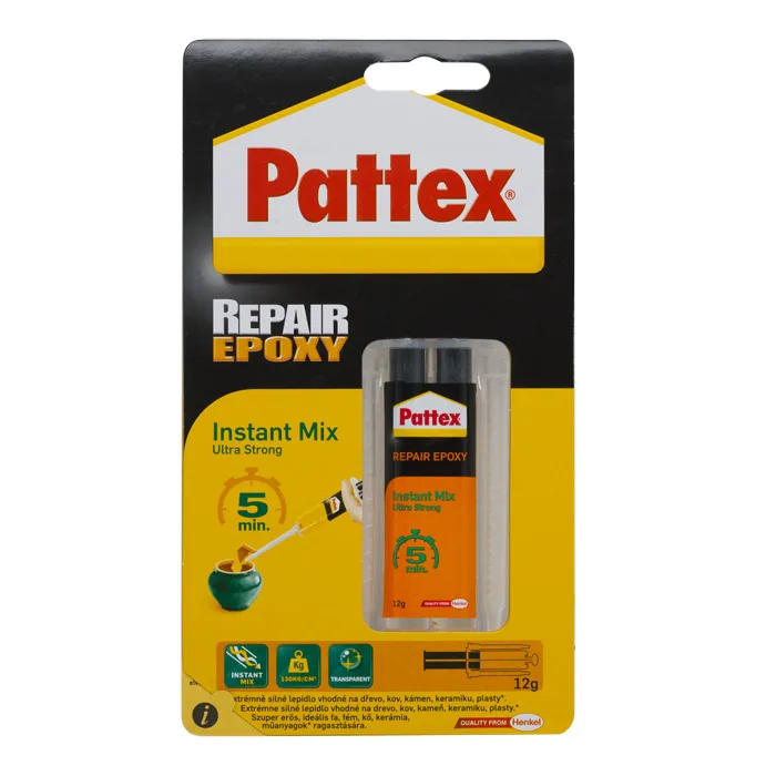 Adeziv epoxidic universal 2 componente, lipici epoxy puternic pentru metal plastic lemn sticla 12g