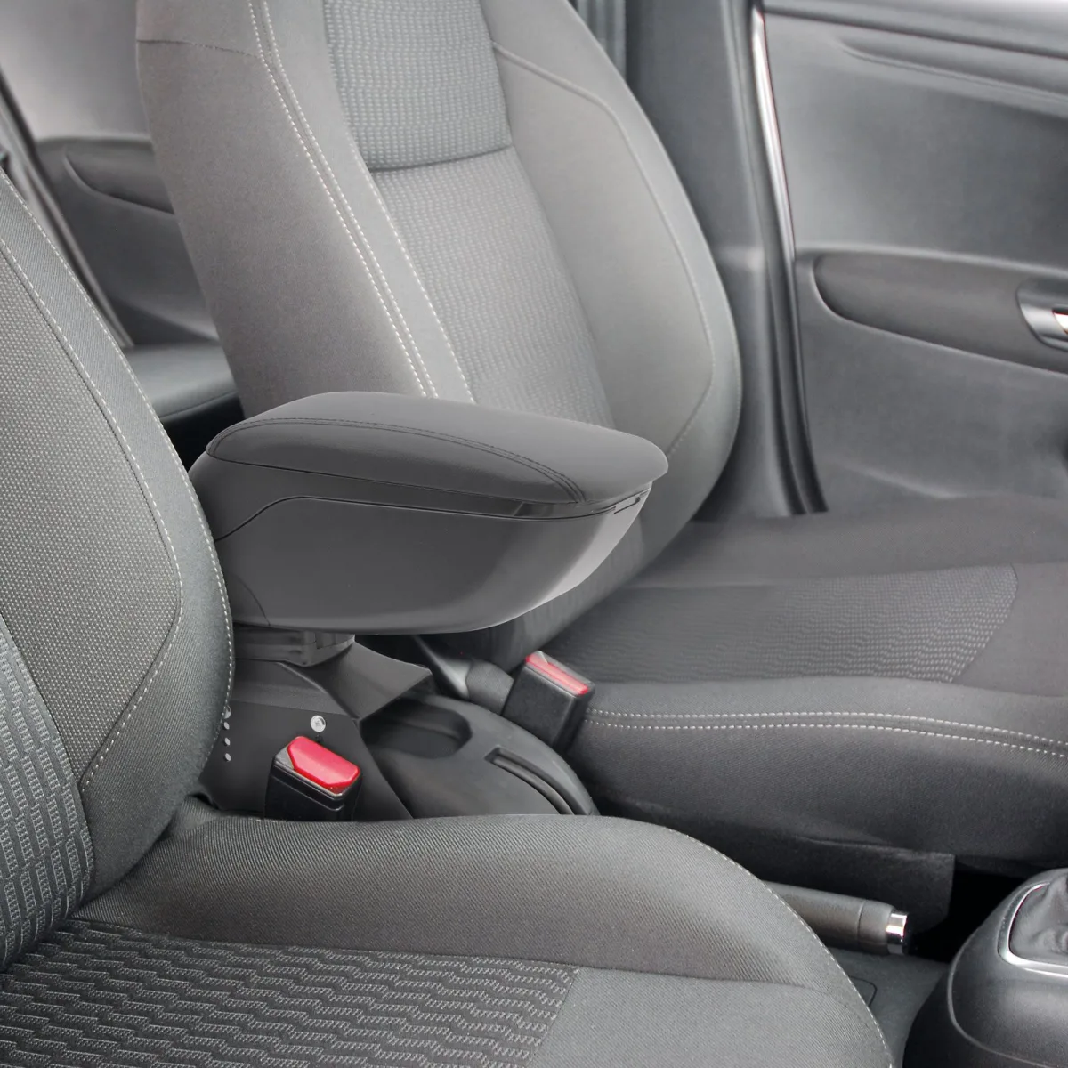 Cotiera auto universala neagra cu depozitare, reglabila, confort sporit, montare usoara