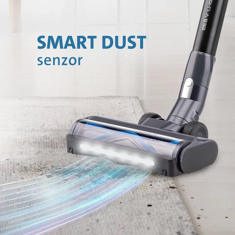 Aspirator vertical fara fir 3 in 1 ETA Panther PRO 7250 90000, statie de autocuratare, autonomie 60 min, motor BLDC 450W, Li-Ion 28,8 V / 2500 mAh - imagine 2