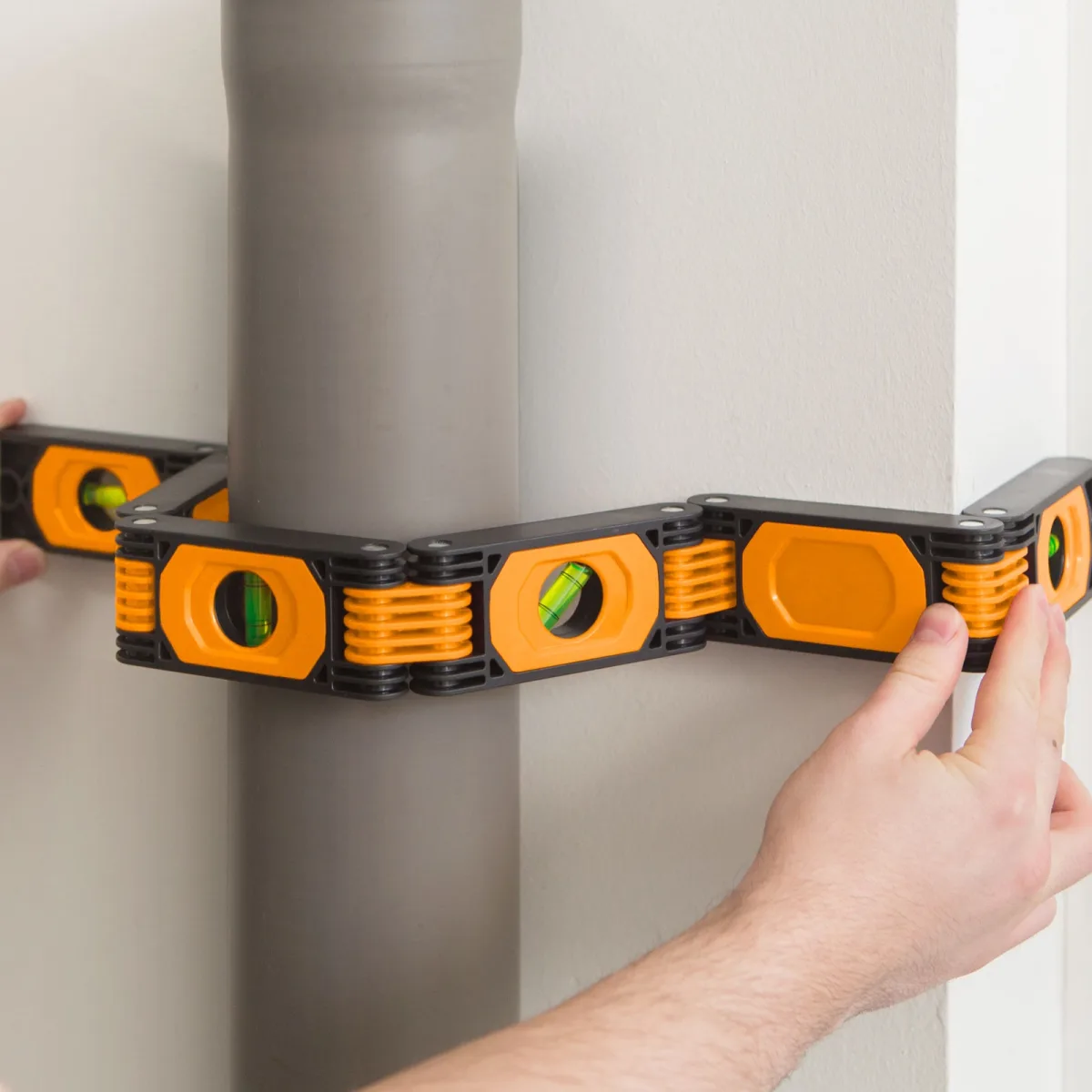 Nivela flexibila cu segmente si libele calibrate, 60 x 5 cm