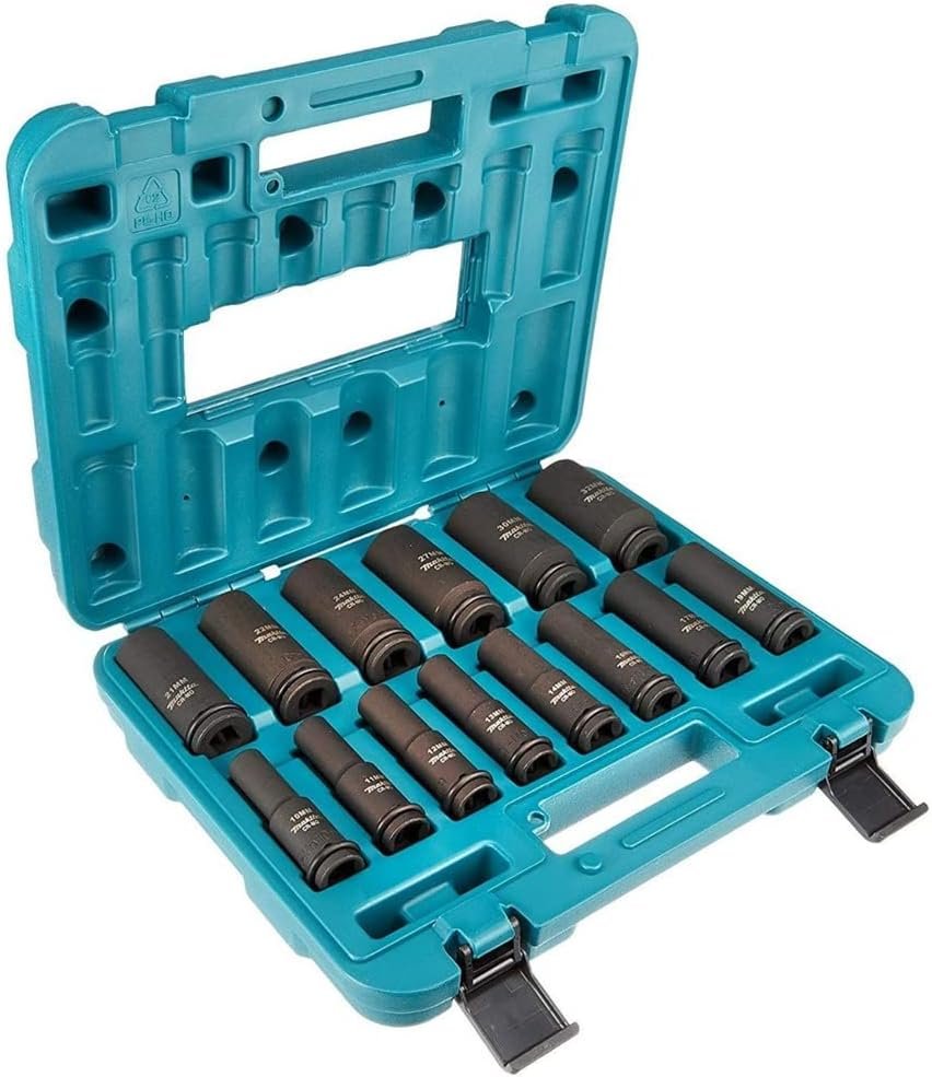 Makita B-52308 Set 14 chei tubulare 1/2, 10-32mm 1 Makita B-52308 Set 14 chei tubulare 1/2, 10-32mm