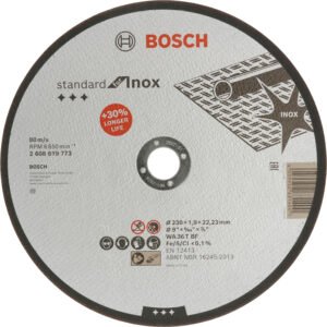 Bosch Disc Taiere Standard Inox 230×22.23×1.9mm