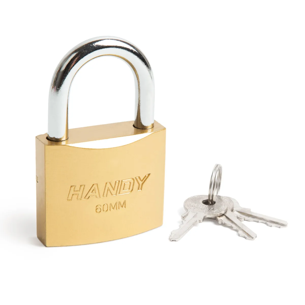 Lacat Metalic de Siguranta 60 mm cu Arc Otel Ø9 mm, Include 3 Chei