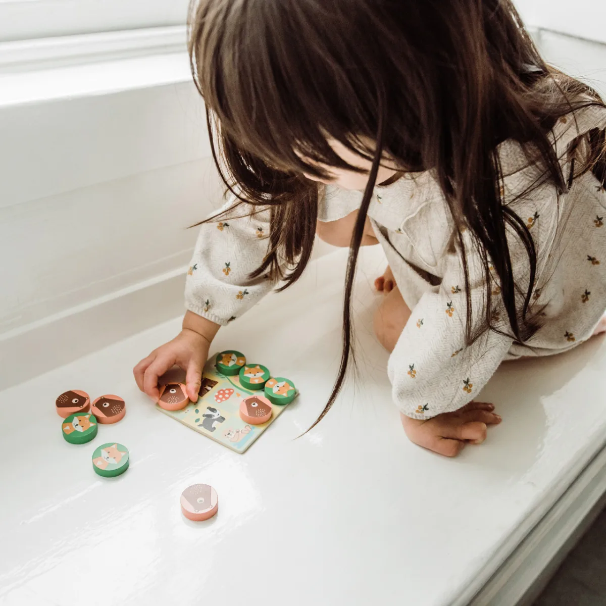 Joc tic tac toe din lemn, Orange Tree Toys - imagine 3