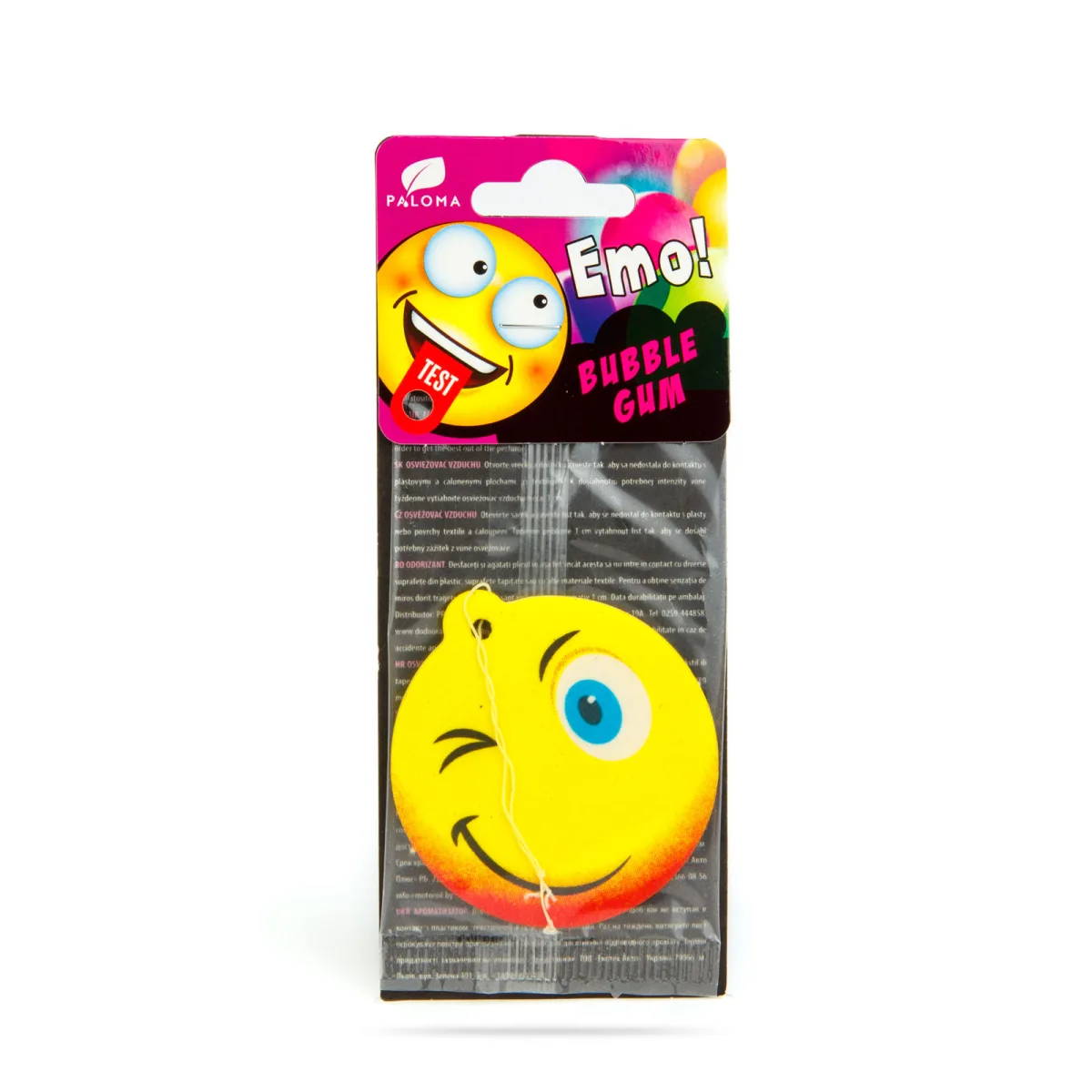 Odorizant Auto Paloma EMO Bubble Gum, Parfum Guma de Mestecat, 4 g - imagine 2
