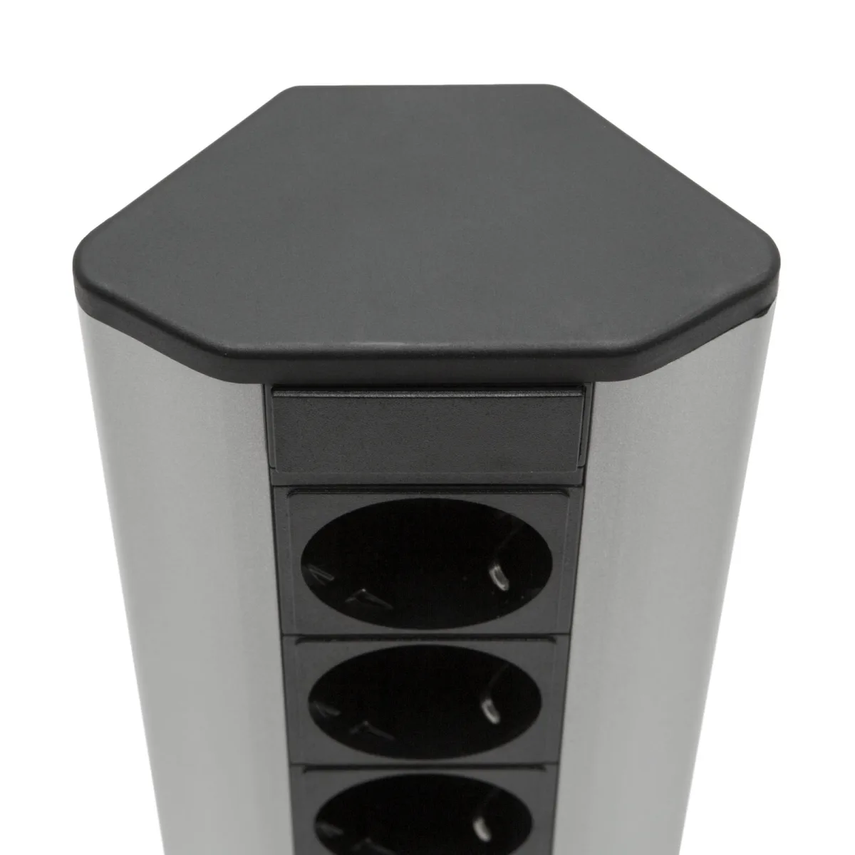 Priza de colt incorporabila, 16A, 3500W, aluminiu, protectie copii, 1.5m cablu - imagine 4
