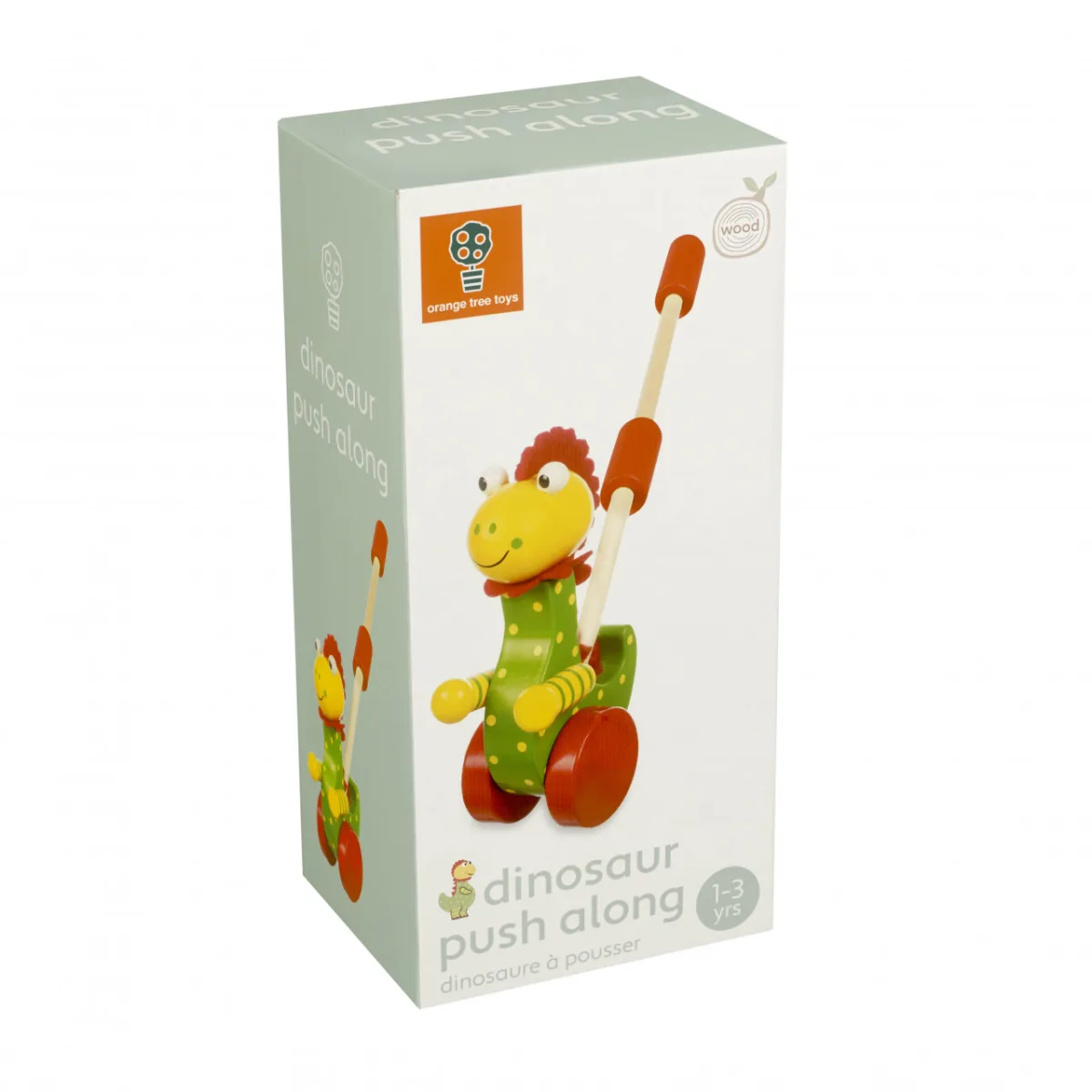 Jucarie de impins dinozaur, Orange Tree Toys - imagine 3
