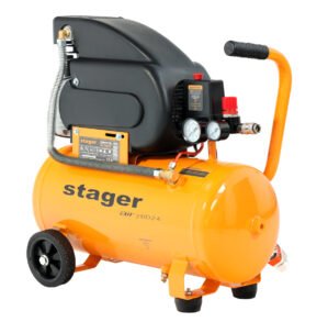 Air 20D24 compresor aer, 24L, 8bar, 200L/min, monofazat, angrenare directa Stager