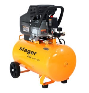 Air 20D50 compresor aer, 50L, 8bar, 200L/min, monofazat, angrenare directa Stager