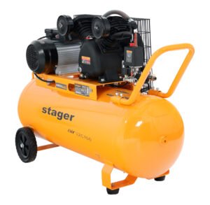 Air 32C100 compresor aer, 100L, 10bar, 324L/min, monofazat, angrenare curea Stager