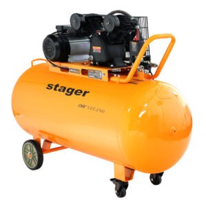 Air 32C250 compresor aer, 250L, 10bar, 324L/min, monofazat, angrenare curea Stager