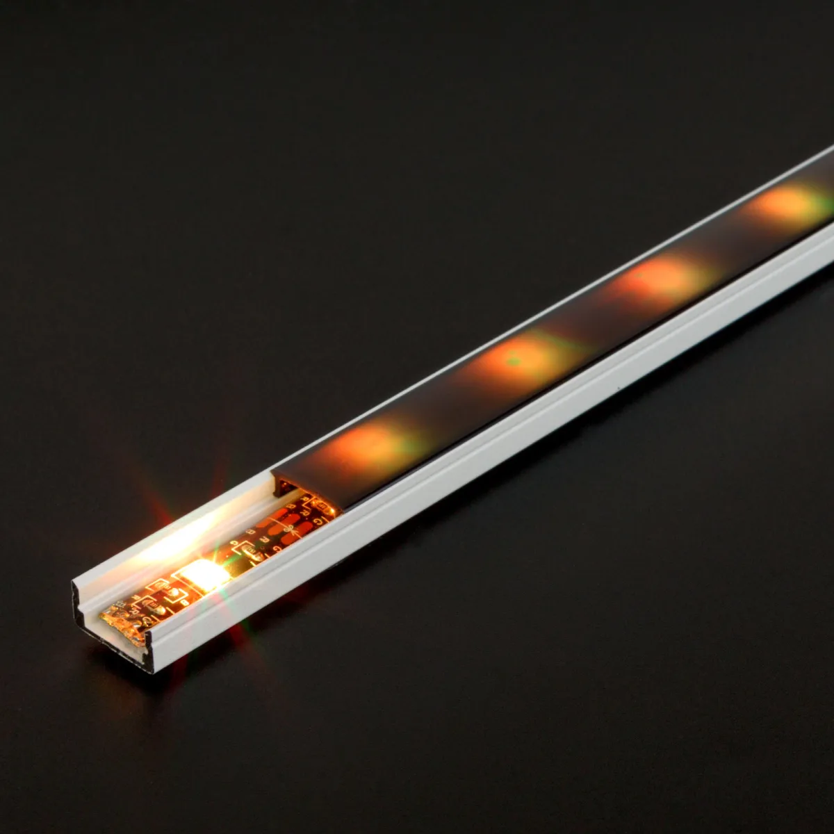 Profil aluminiu LED 1 m alb, sina profil banda LED tip U, canal aluminiu pentru banda LED
