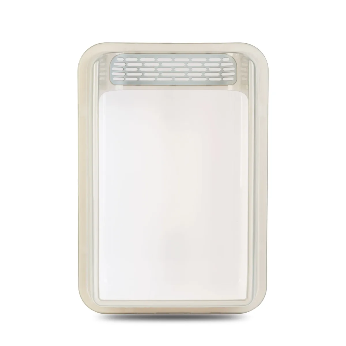 Litiera pentru pisici cu margine inalta si baza antiderapanta, plastic, 51 x 35 x 10 cm - imagine 4