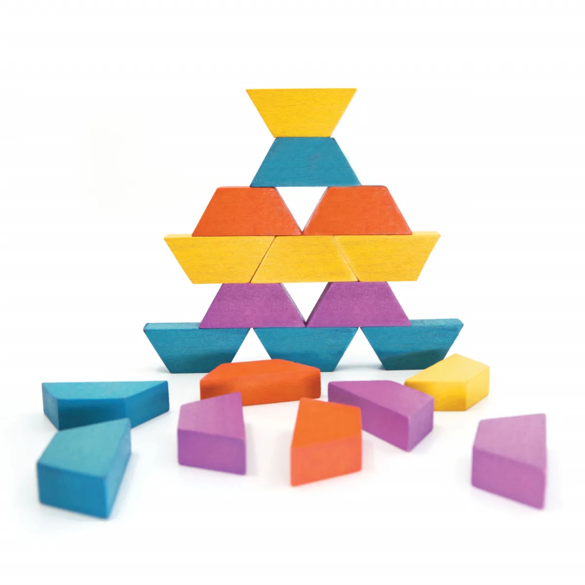 Joc educativ tip mozaic cu forme trapezoidale, Explorare - imagine 5