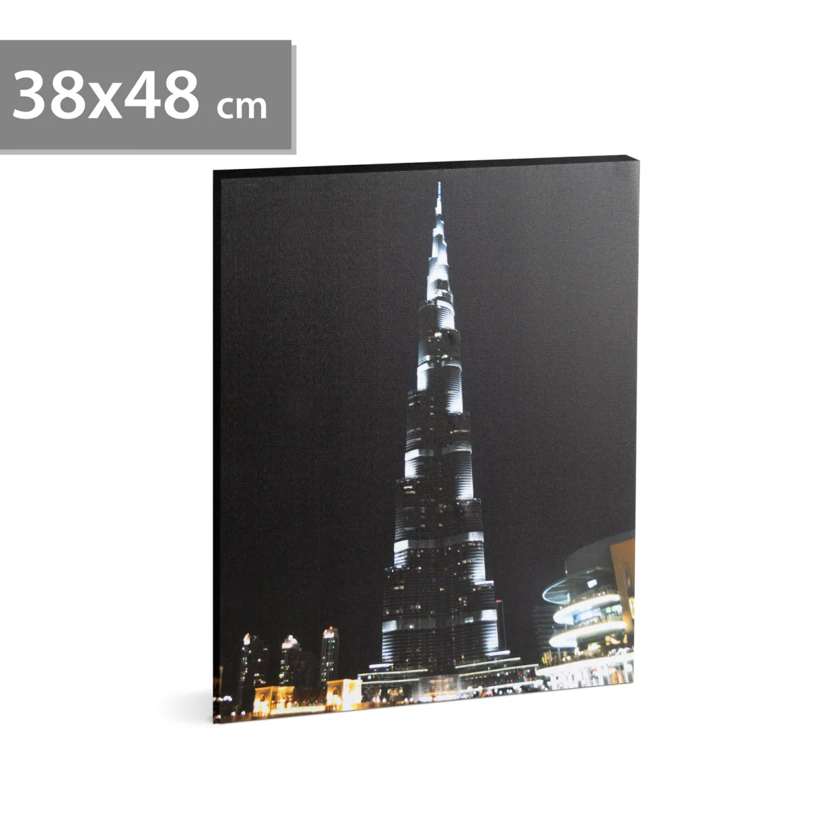 Imagine perete LED-uri - "Burj Khalifa" - 2 x AA, 38 x 48 cm