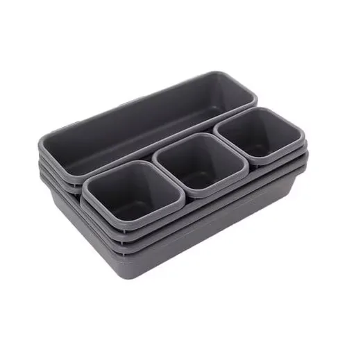 Set 8 Organizatoare Sertar MACVI, Plastic, Multicolor - imagine 5