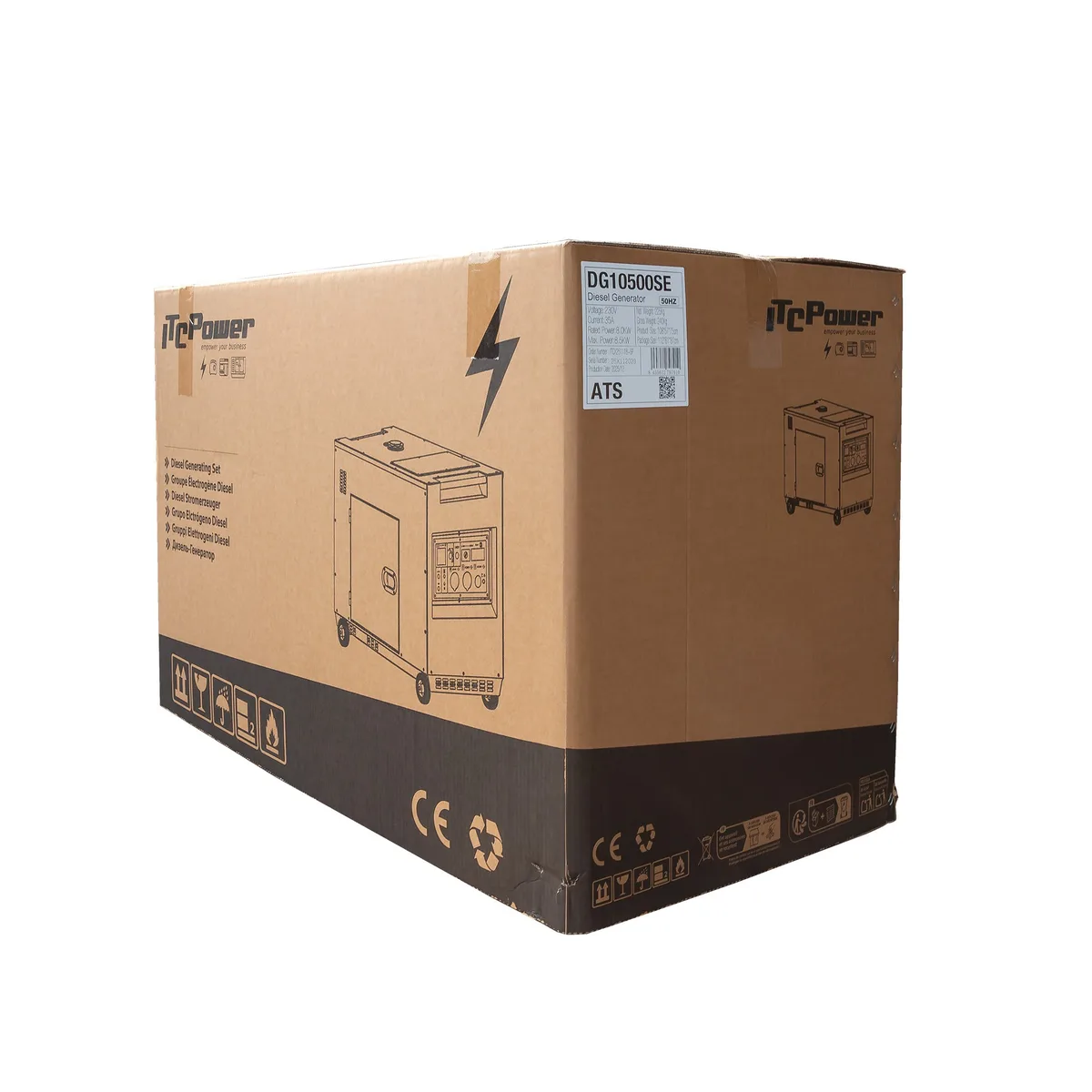 Generator diesel monofazat ITC Power DG10500SE, 8,5 kW, controller DC30, insonorizat - imagine 25