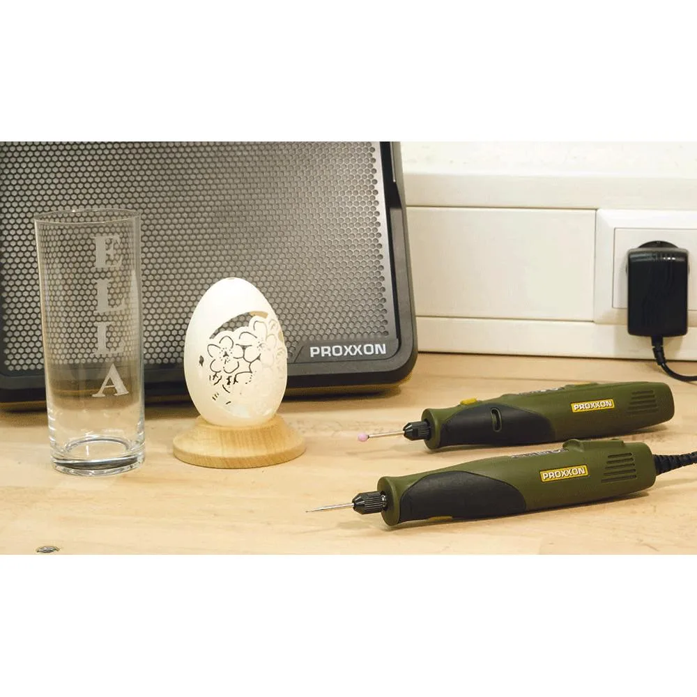 Proxxon 28636, Set pentru gravura GG 18, 22000 rpm + accesorii