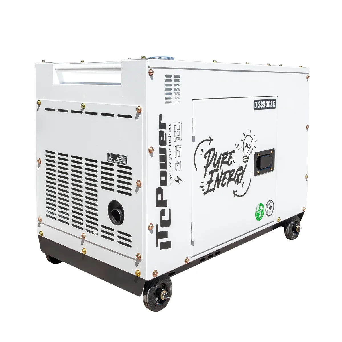 Generator diesel monofazat ITC Power DG8500SE, 6,3 kW, insonorizat, pregatit ATS - imagine 10
