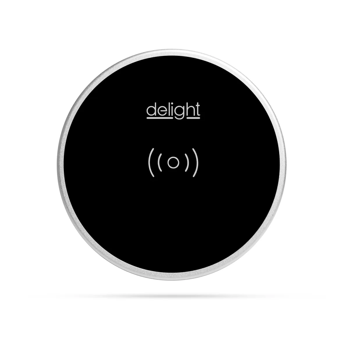 Incarcator wireless incorporabil 10W Qi blat birou telefon compatibil iPhone Samsung USB negru - imagine 2