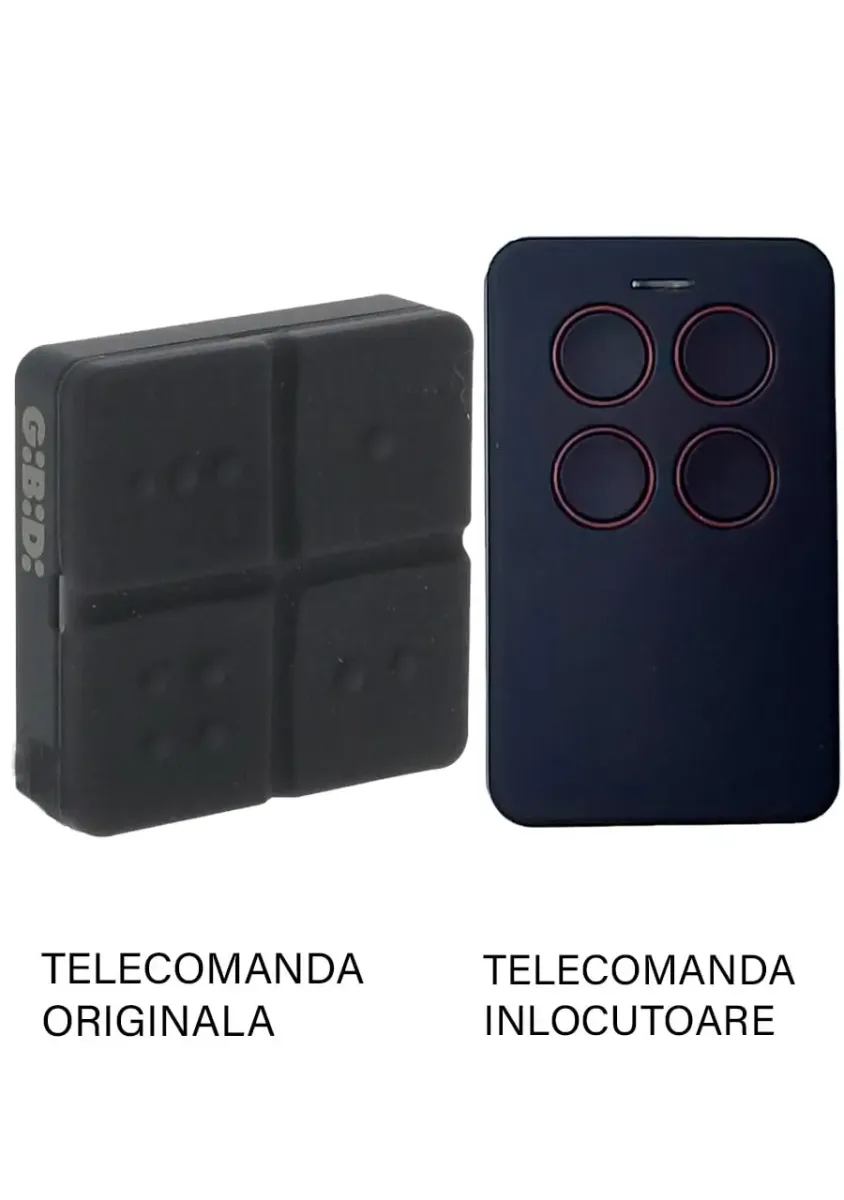 Telecomanda inlocuitoare poarta garaj desicanale cod saritor 433.92MHz Gibidi AU 3000Domino compatibila cu originalul (