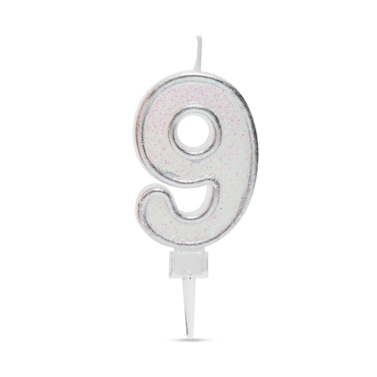 Lumanari tort cifra 9, aniversare, decor petrecere, 6.5 x 4 cm