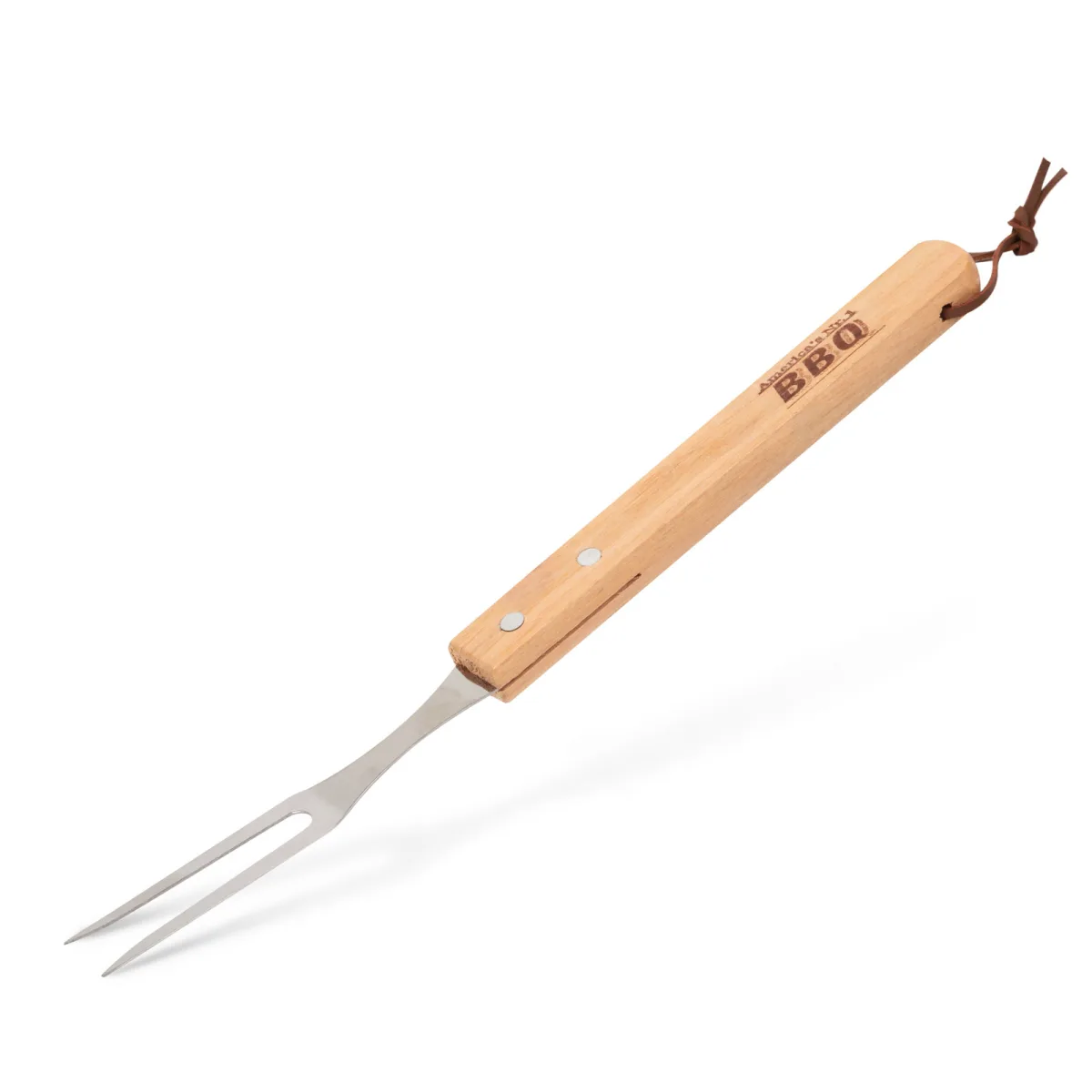 Set dispozitive gratar, 3 piese, manere din lemn, capete inox, pentru carne si legume - imagine 3
