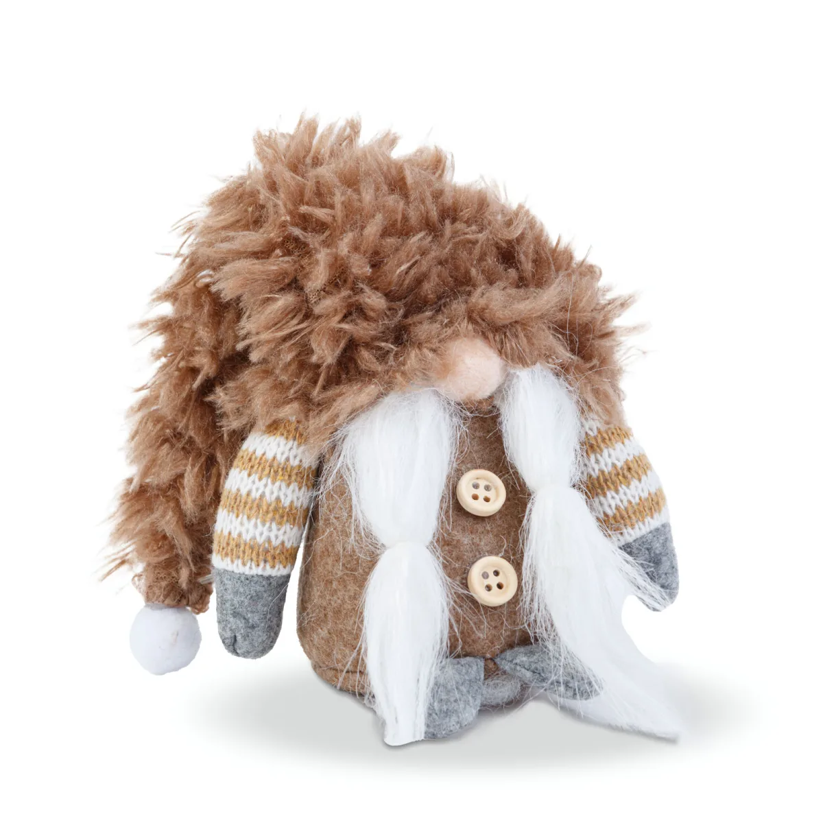 Decoratiune Craciun elf scandinav 30 cm, figurina textila decorativa pentru casa - imagine 4