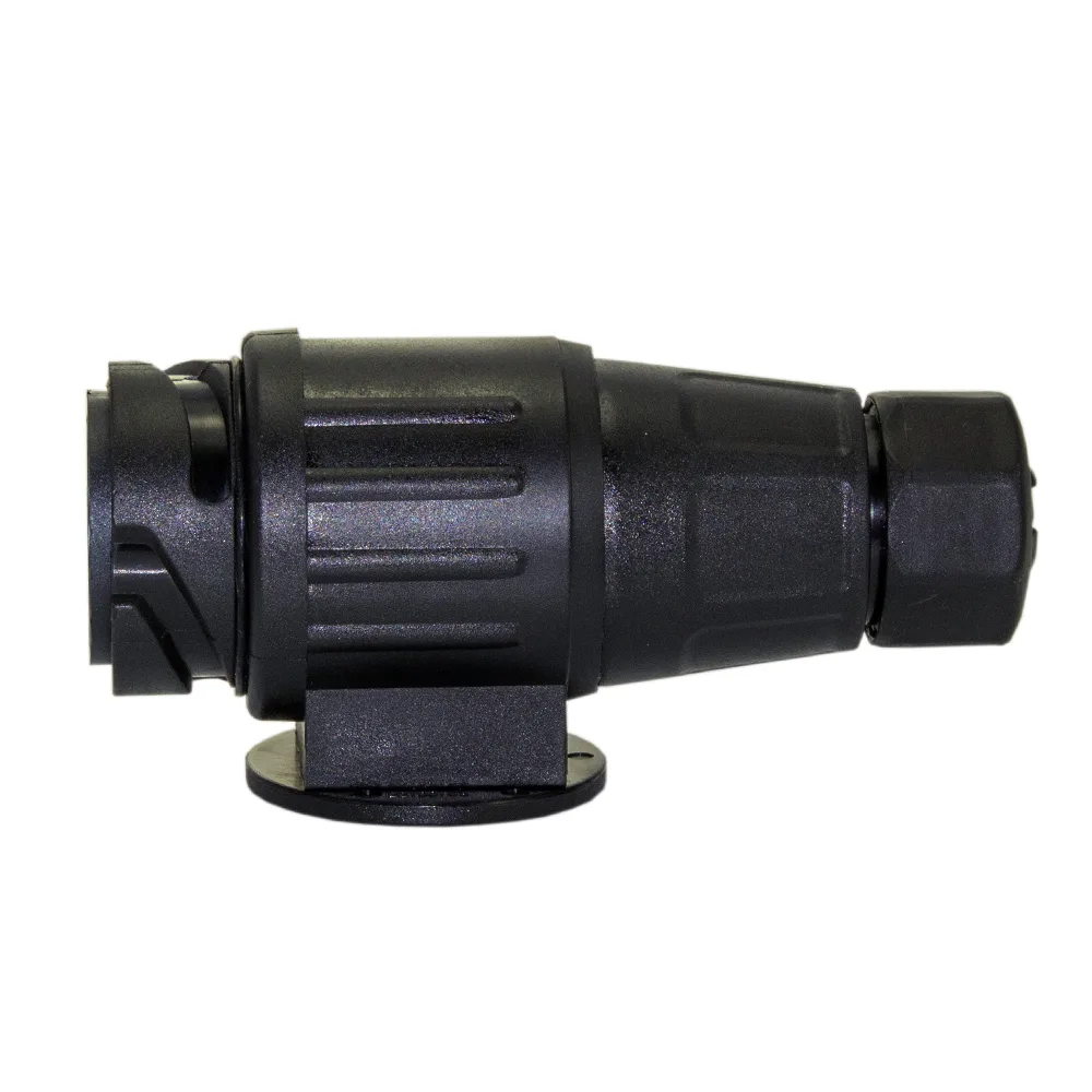 Conector remorca 13 pini 12V mufa pliabila auto standard ISO negru - imagine 2
