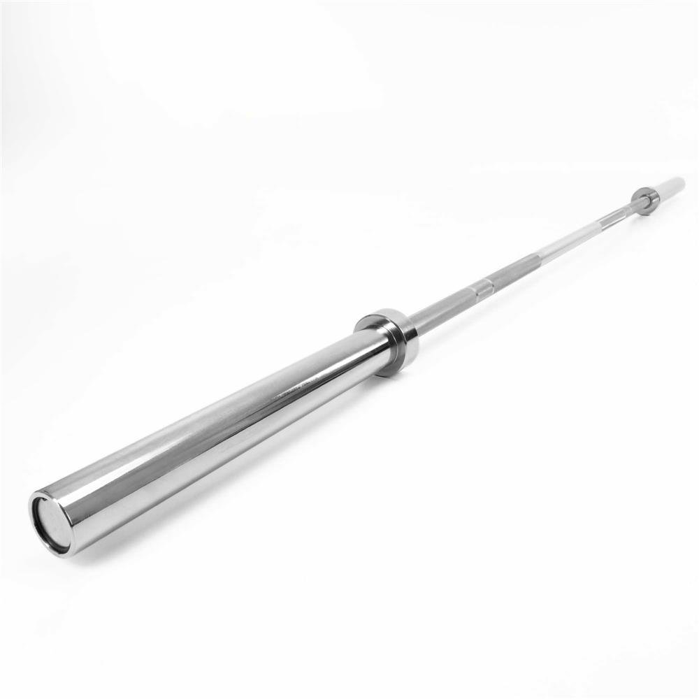 Bara olimpica pentru greutati 220 cm, diametru 50 mm, otel cromat, incarcare maxima 200 kg