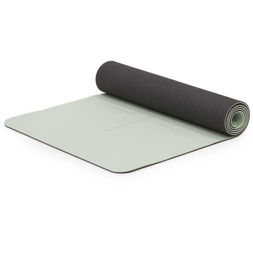 saltea yoga antiderapanta din tpe, 183x61x0.6 cm, cu curea transport, verde 1 Saltea yoga antiderapanta din TPE, 183x61x0.6 cm, cu curea transport, verde