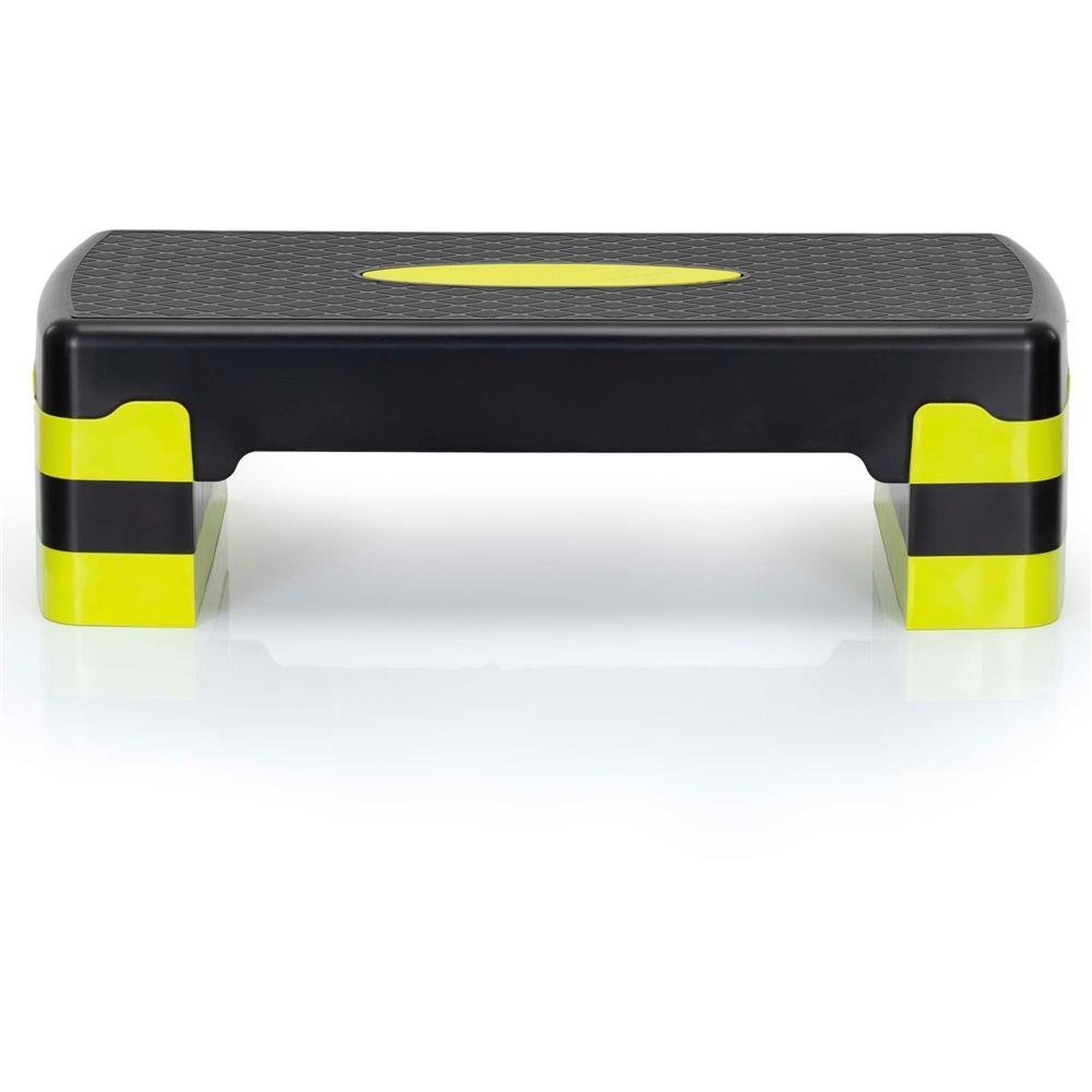 stepper aerobic, ajustabil in 3 trepte, antiderapant, maxim 350 kg, 68x29x20 cm, negru si verde 3 Stepper aerobic, ajustabil in 3 trepte, antiderapant, maxim 350 kg, 68x29x20 cm, negru si verde - imagine 3