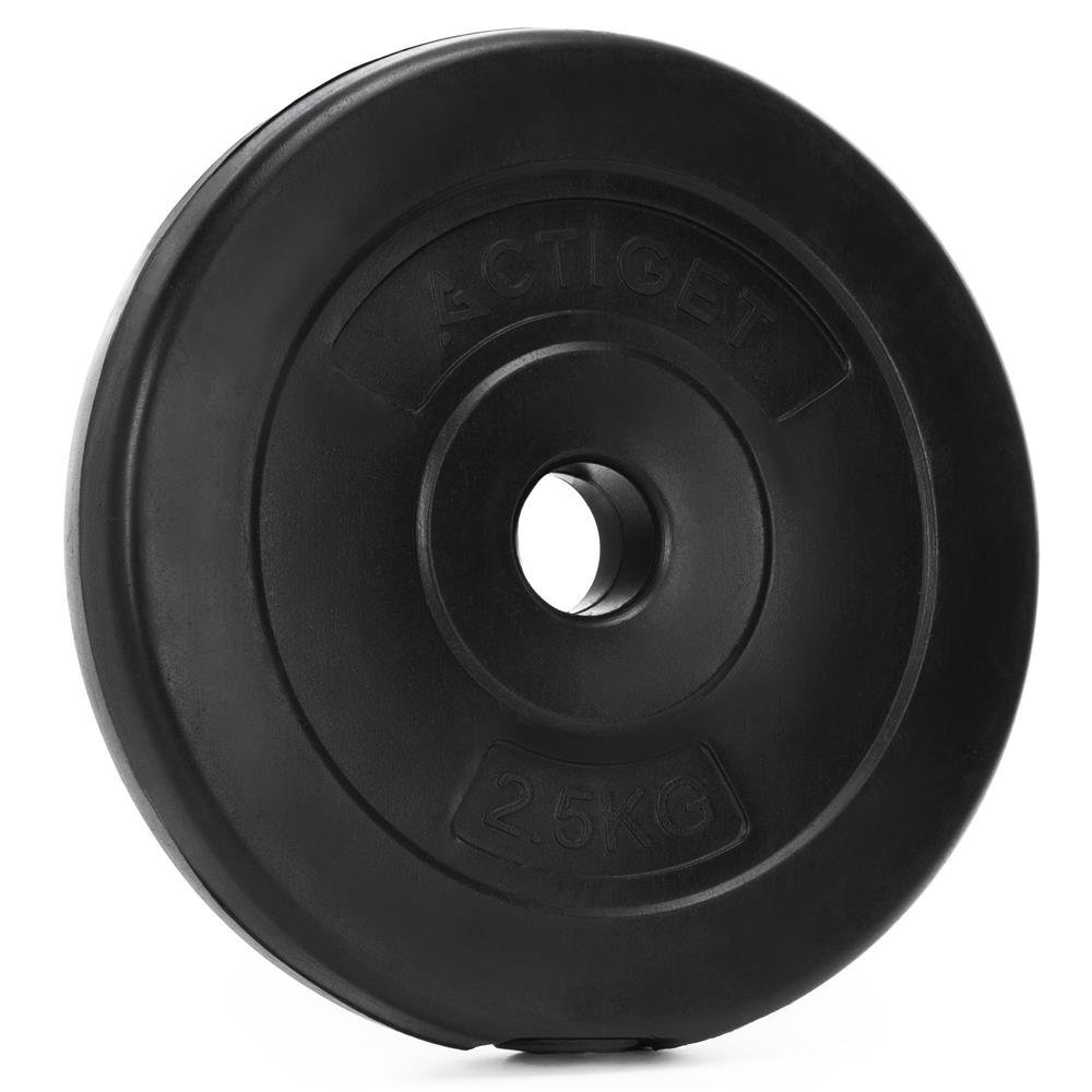 Disc greutate haltera 2,5 kg, 31 mm, compozit bitumic, PP, 22×4 cm, negru