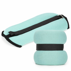 Greutati pentru incheietura mainii si glezna 2×1,5 kg, neopren si nisip fier, 28×13 cm, verde menta