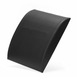 Suport lombar fitness pentru abdomene, spuma si MDF, 38x30x8 cm, negru