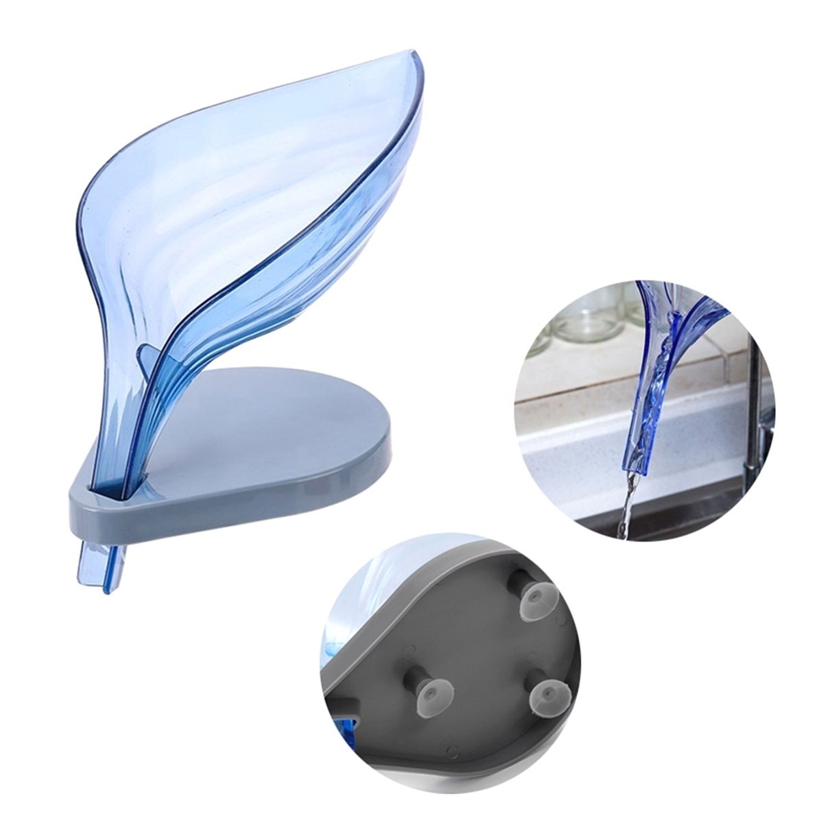 sapuniera practica pentru baie in forma de "frunza" 6 Sapuniera practica pentru baie in forma de "frunza" - imagine 6