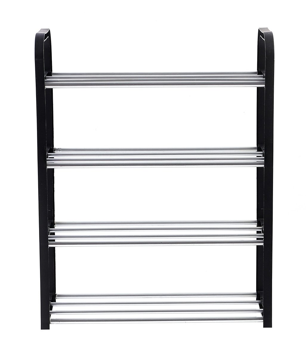 Raft Elegant pentru depozitare Pantofi sau Pantaloni, cu traverse metalice, 4 nivele, dimensiuni 58 x 42 x 18 cm 4 Raft Elegant pentru depozitare Pantofi sau Pantaloni, cu traverse metalice, 4 nivele, dimensiuni 58 x 42 x 18 cm - imagine 4