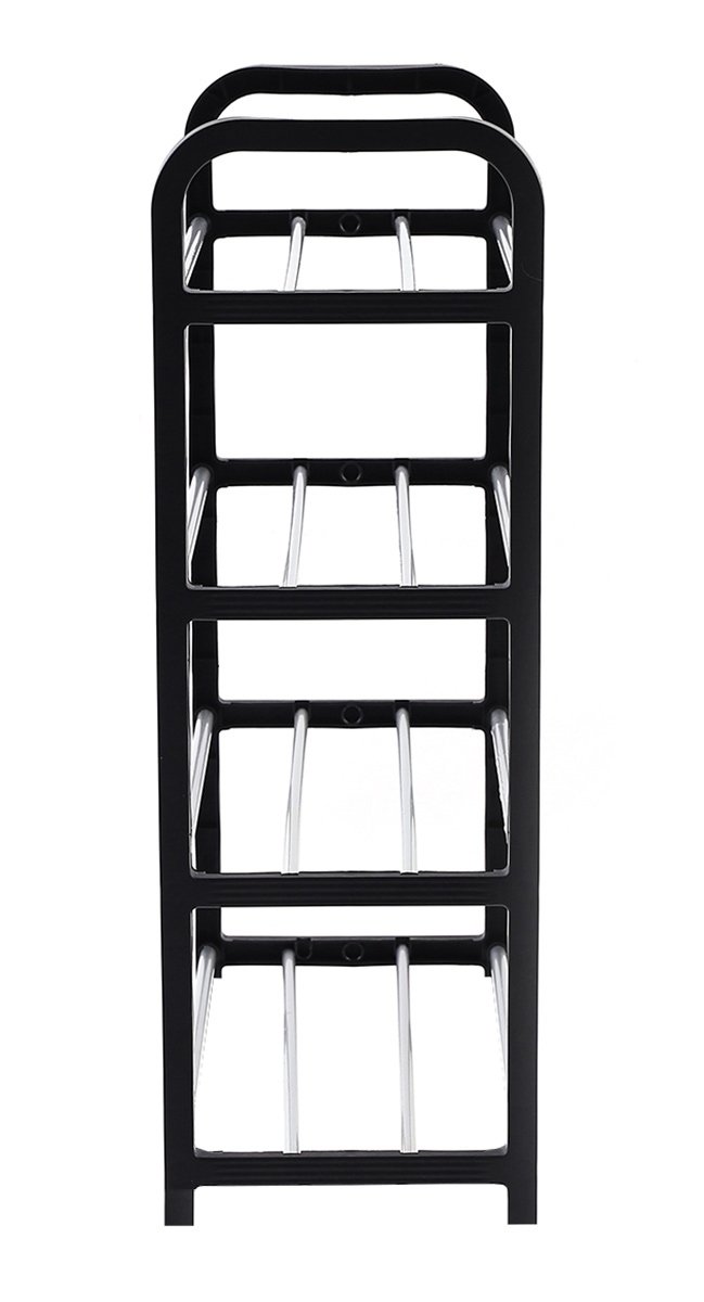 Raft Elegant pentru depozitare Pantofi sau Pantaloni, cu traverse metalice, 4 nivele, dimensiuni 58 x 42 x 18 cm 5 Raft Elegant pentru depozitare Pantofi sau Pantaloni, cu traverse metalice, 4 nivele, dimensiuni 58 x 42 x 18 cm - imagine 5