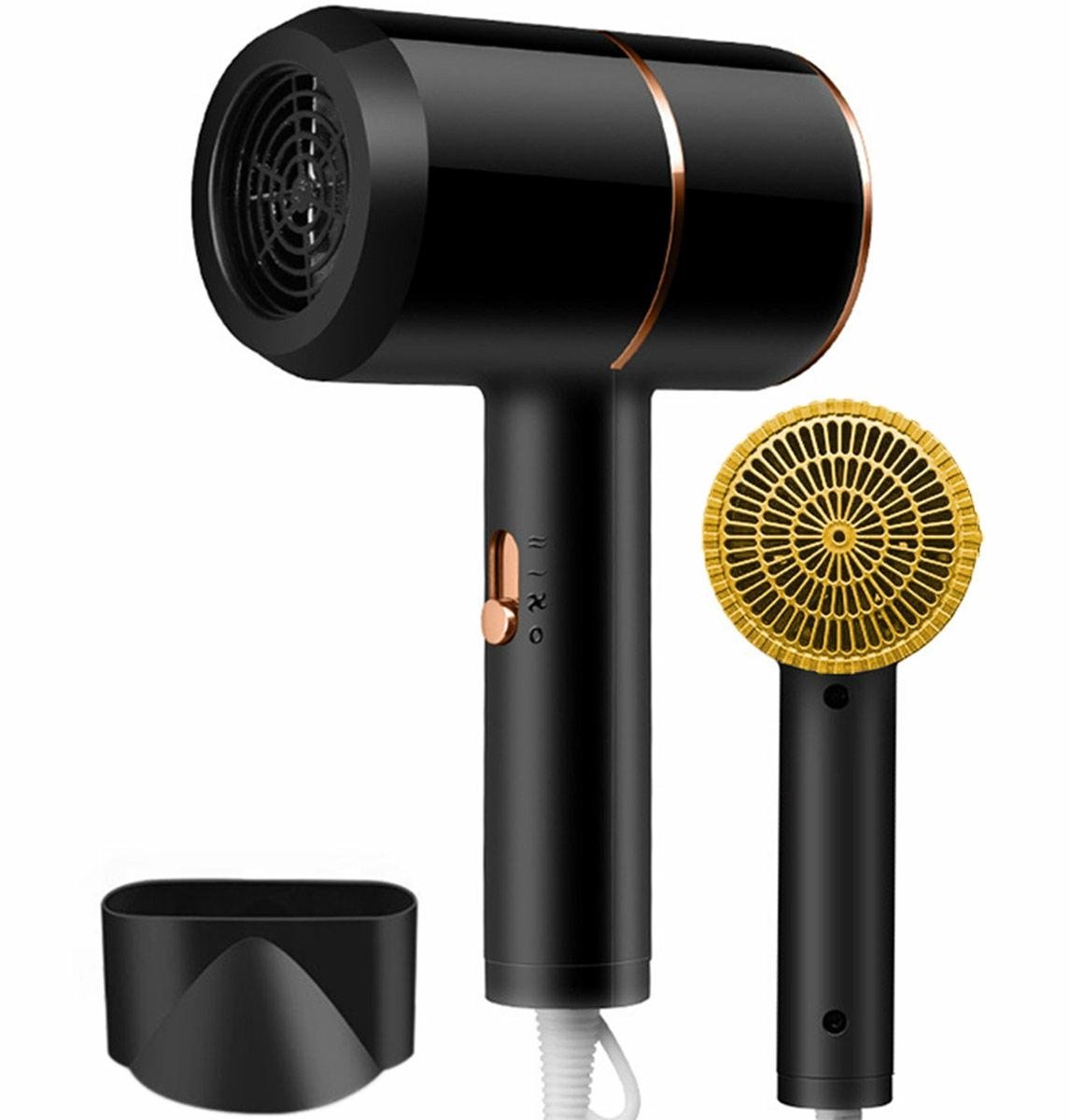 uscator de par pentru casa sau calatorii, alimentare 220v, culoare neagra, avx-ag440e 1 Uscator de par pentru casa sau calatorii, alimentare 220V, culoare Neagra, AVX-AG440E