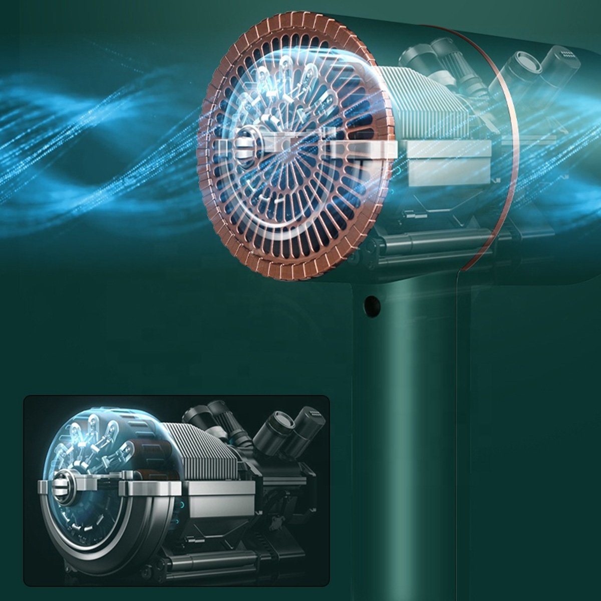 uscator de par pentru casa sau calatorii, alimentare 220v, culoare neagra, avx-ag440e 6 Uscator de par pentru casa sau calatorii, alimentare 220V, culoare Neagra, AVX-AG440E - imagine 6