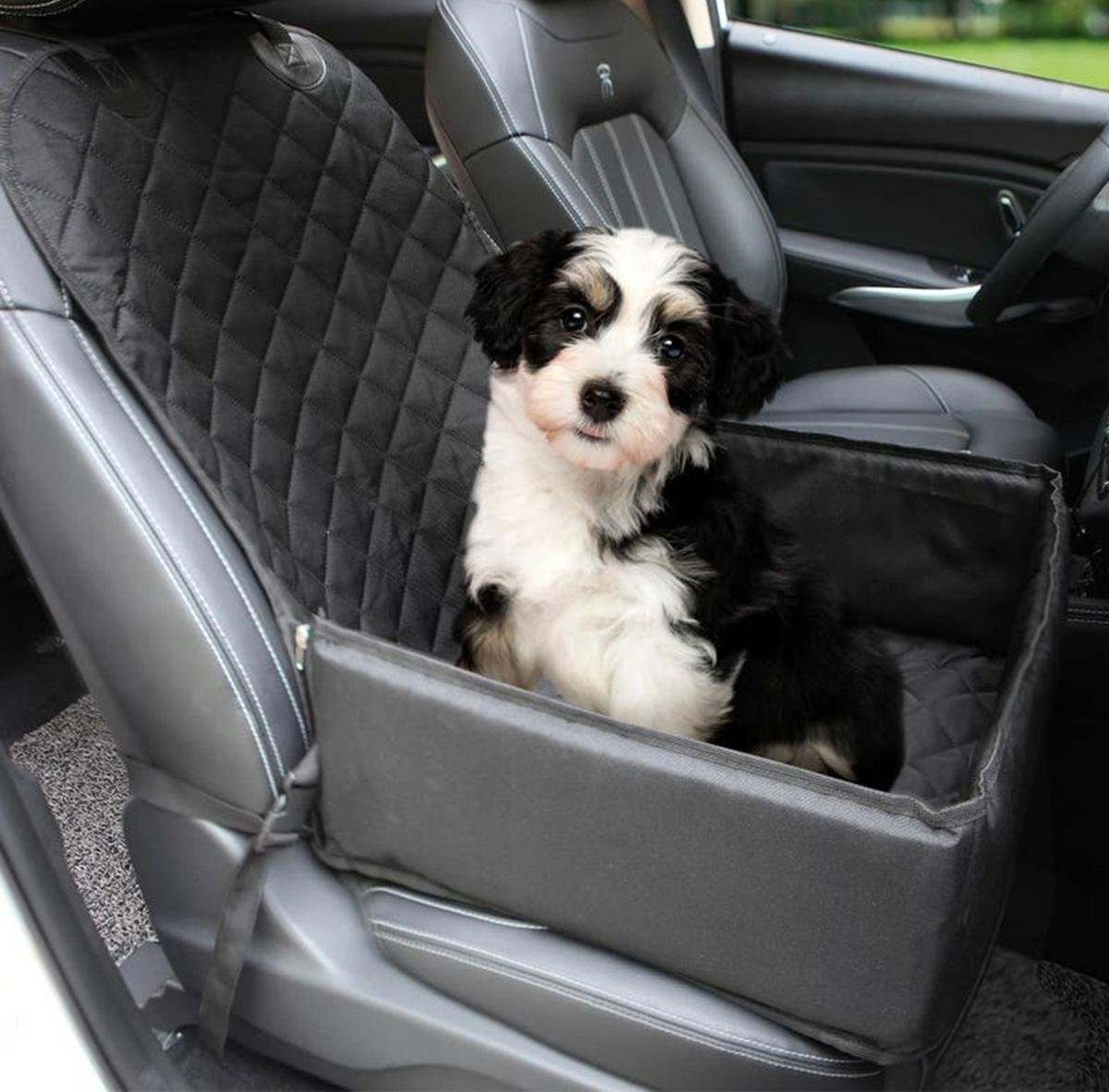 scaun auto pentru transport caine sau pisica, 50 x 45cm, culoare neagra 1 Scaun Auto pentru transport Caine sau Pisica, 50 x 45cm, culoare neagra