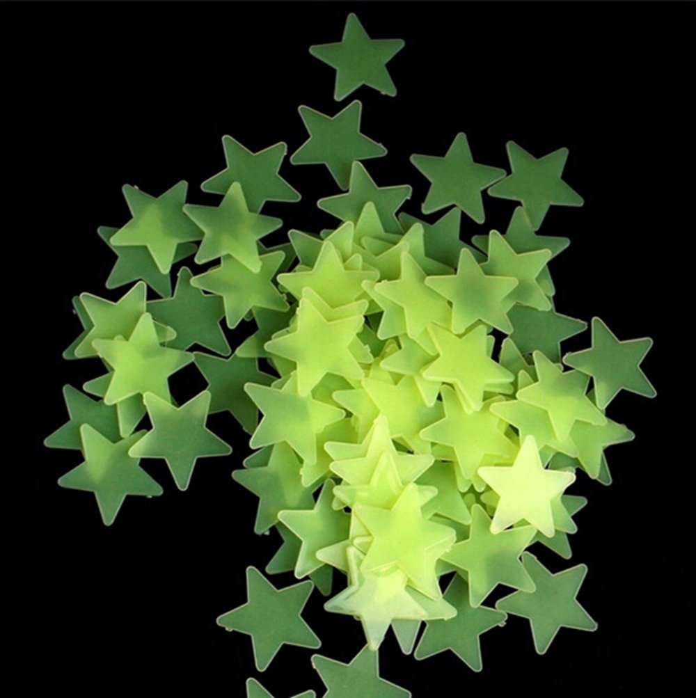 set 100 stelute decorative fluorescente care absorb lumina si stralucesc in intuneric 3 Set 100 stelute decorative Fluorescente care absorb lumina si stralucesc in intuneric - imagine 3