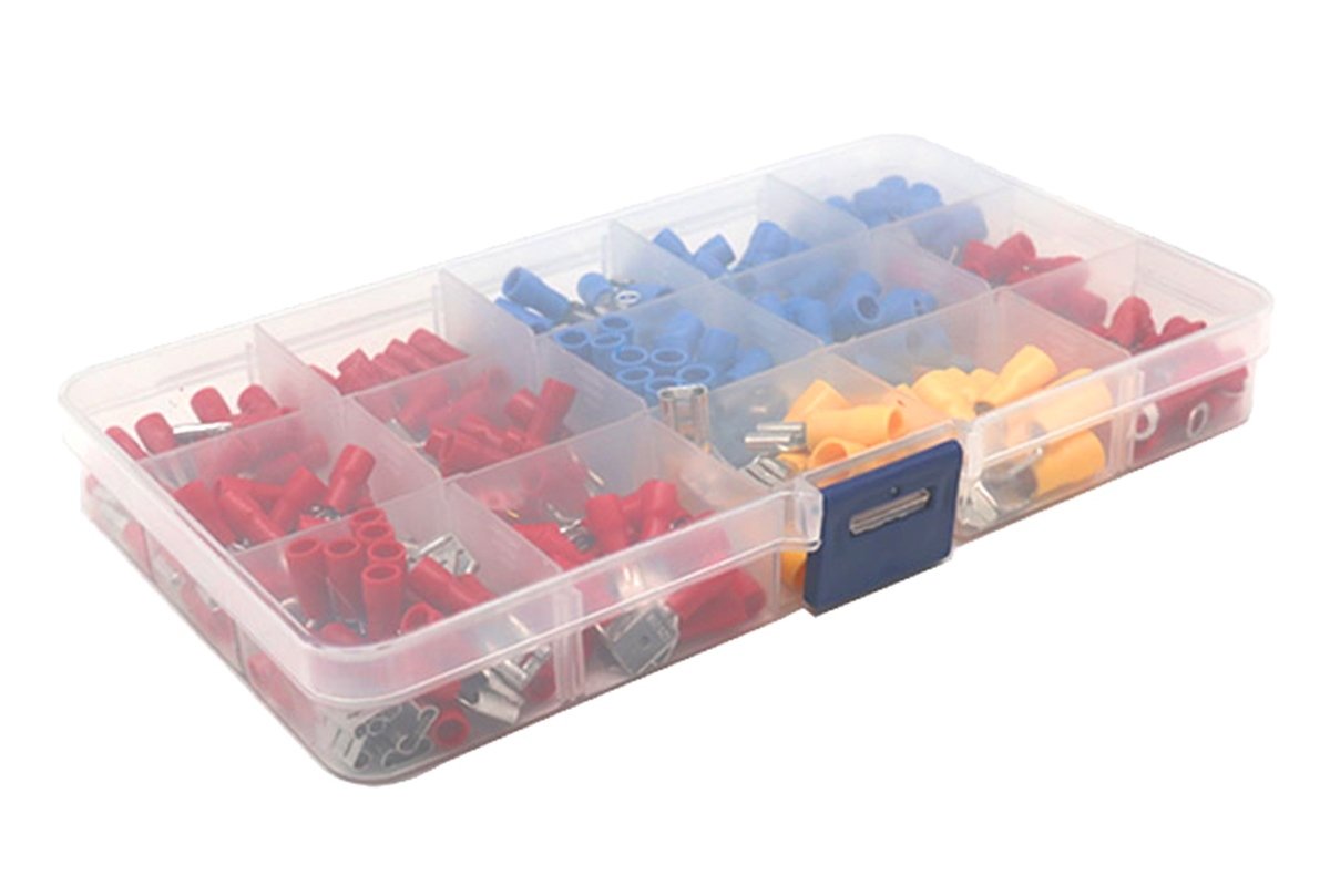 set 280 de conectori de sertizare izolati, 15 tipuri, in carcasa de plastic 9 Set 280 de conectori de sertizare izolati, 15 tipuri, in carcasa de plastic - imagine 9