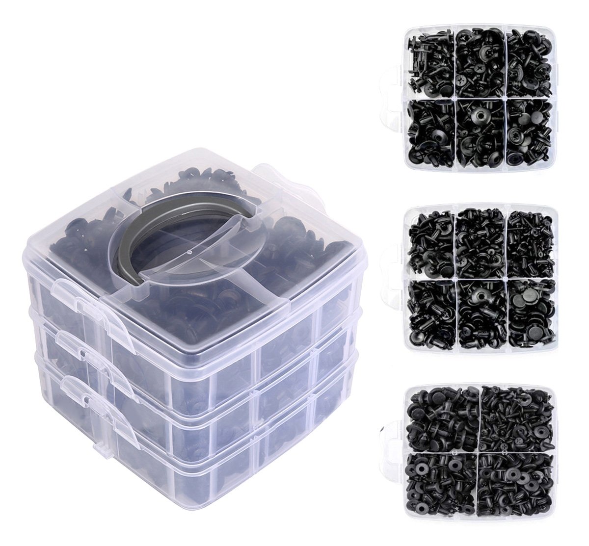 set 625 clipsuri auto universale pentru montaj cu extractor inclus 5 Set 625 clipsuri auto universale pentru montaj cu extractor inclus - imagine 5