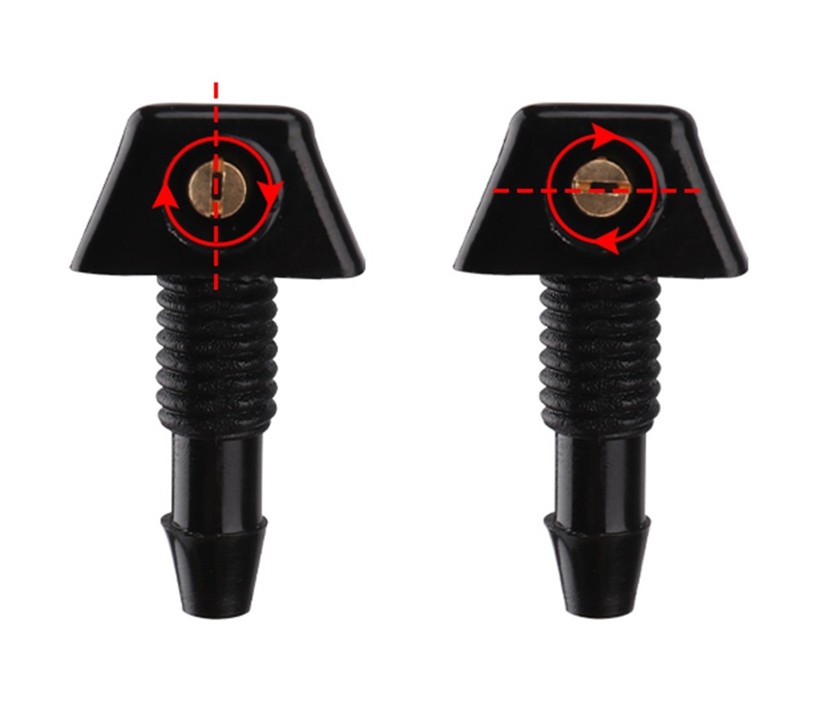 set 2 diuze spalare parbriz universale, culoare neagra 4 Set 2 diuze spalare parbriz Universale, culoare Neagra - imagine 4