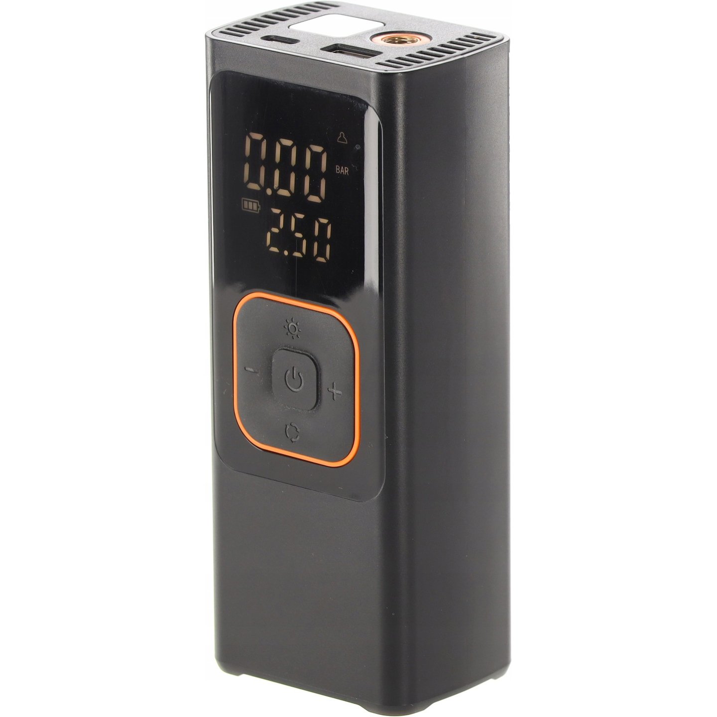 Compresor anvelope portabil auto 12V, acumulator 7500 mAh, 150 PSI cu manometru, lanterna LED si functie powerbank, reincarcare USB 4 Compresor anvelope portabil auto 12V, acumulator 7500 mAh, 150 PSI cu manometru, lanterna LED si functie powerbank, reincarcare USB - imagine 4