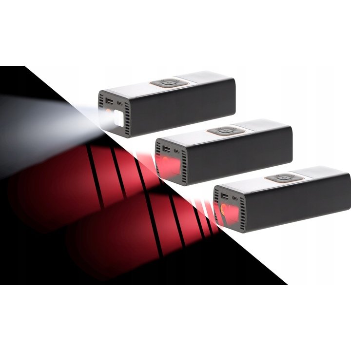 Compresor anvelope portabil auto 12V, acumulator 7500 mAh, 150 PSI cu manometru, lanterna LED si functie powerbank, reincarcare USB 5 Compresor anvelope portabil auto 12V, acumulator 7500 mAh, 150 PSI cu manometru, lanterna LED si functie powerbank, reincarcare USB - imagine 5