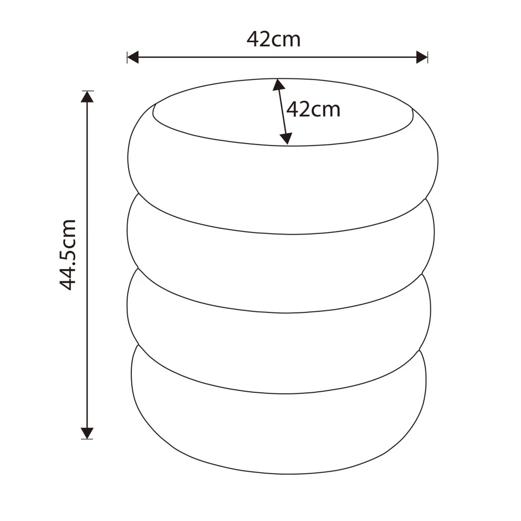 taburet tapitat snuggo cu spatiu de depozitare, velur, diametru 42 cm, inaltime 45 cm, crem 2 Taburet tapitat Snuggo cu spatiu de depozitare, velur, diametru 42 cm, inaltime 45 cm, crem - imagine 2